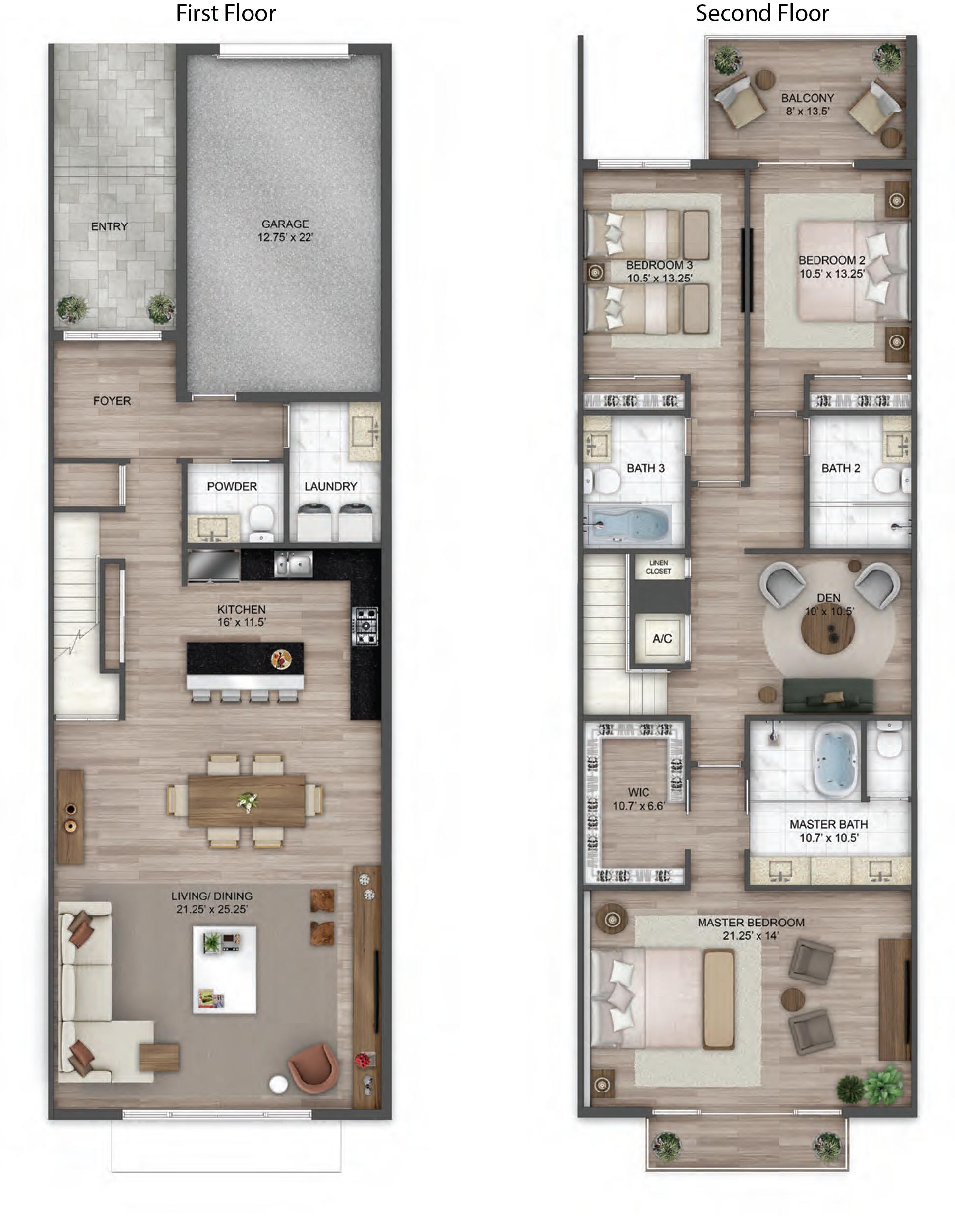 3 X 3.5 Floor Plan